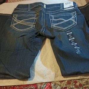 Ariat Dark Blue Jeans with White Stitching